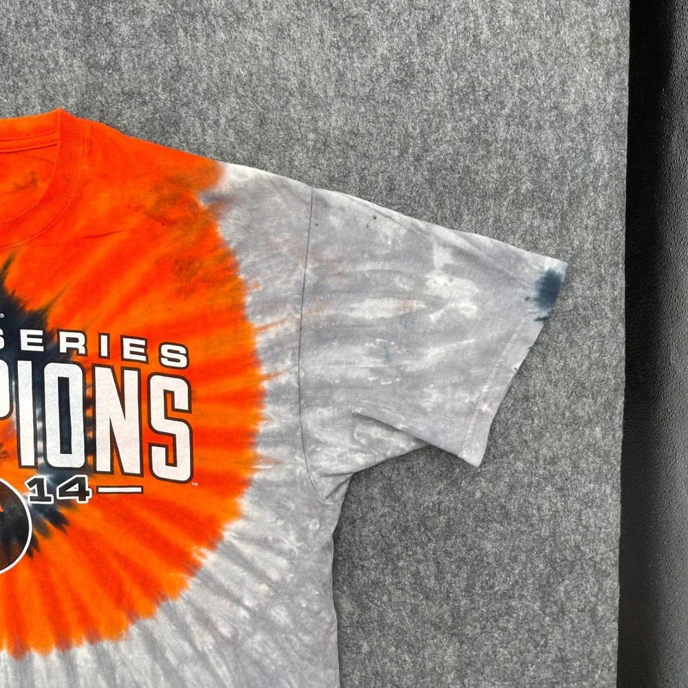 San Francisco Giants Shirt Mens XL World Series Champion Liquid Blue Tie Dye - Picture 3 of 13